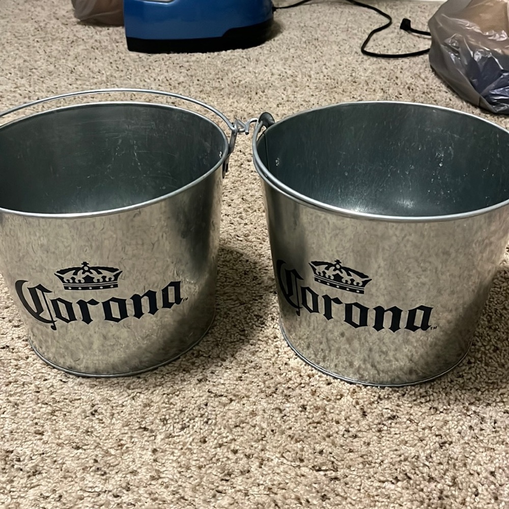 Corona Beer Metal Buckets